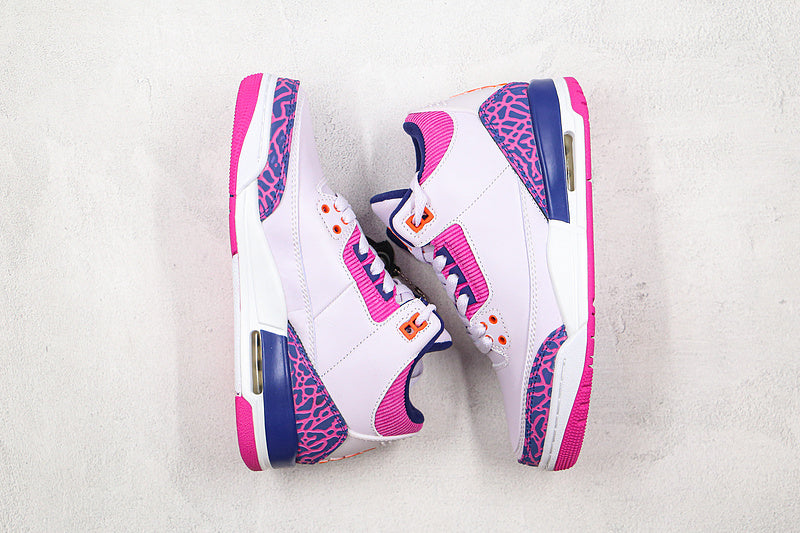 Nike Air Jordan 3 Retro 2019 Barely Grape Pink Hyper Crimson Sneakers