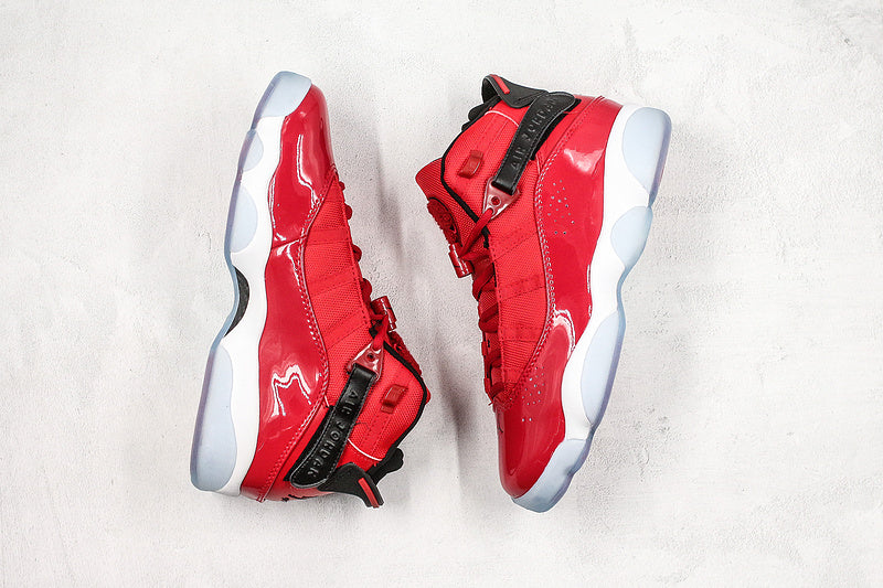 Nike Air Jordan 6 Rings RED Patent Sneakers