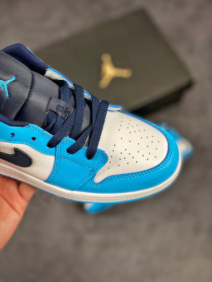 Nike Air Jordan 1 Low UNC White Blue Sneakers