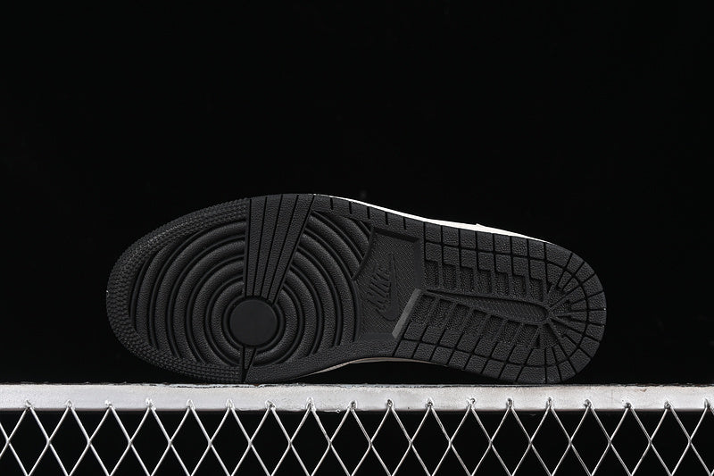 Travis Scott Fragment Design Nike Air Jordan 1 Low OG SP Black White Casual Sports Shoes