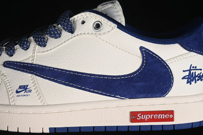 Nike Air Jordan 1 Low Travis Scott Fragment Design OG SP Navy White Sneakers