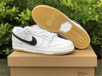 Nike Dunk Pro ISO SB Low Orange Label White Navy Sneakers