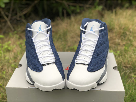 Nike Air Jordan 13 Retro Flint Blue White Sneakers