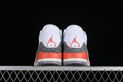 Nike Air Jordan 3 Retro Georgia Peach White Cosmic Clay Cement Grey Sneakers