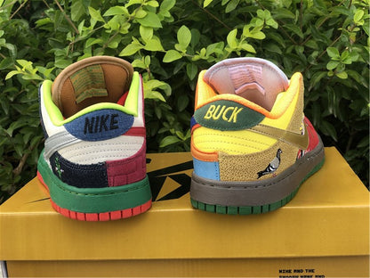 Nike Dunk Low SB What The Dunk Multicolor Sneakers