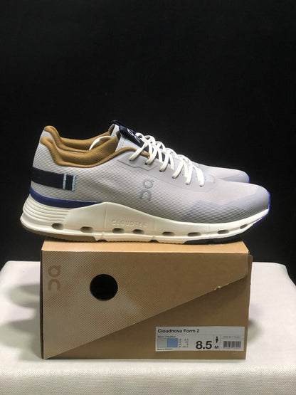 On Running Cloudnova Form 2 Fashionable Casual Running Shoes Light Grey