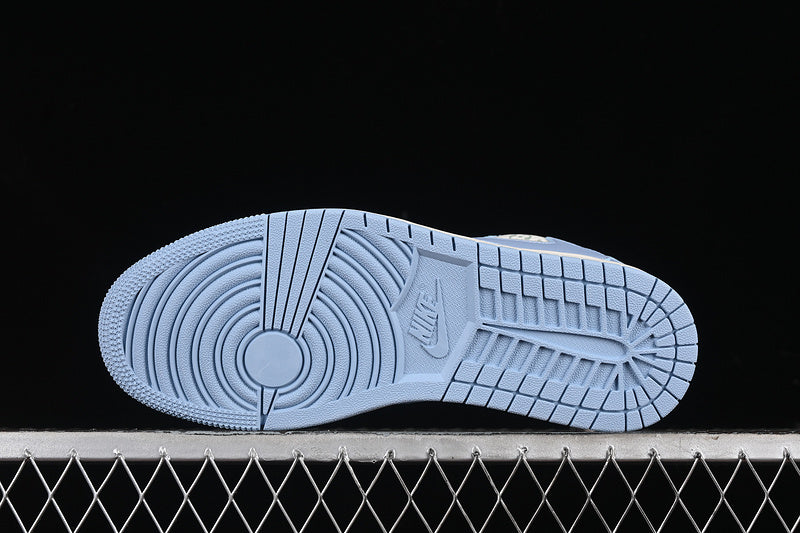Nike Air Jordan 1 Low LV Travis Scott Fragment Design OG SP White Sky Blue Sneakers