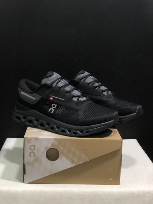 On Running Cloudstratus 3 Anti-Slip Running Shoes Black