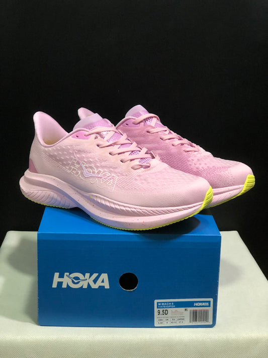 Hoka One One Mach 6 Wear-resistant Breathable Low-top Running Shoes Sneakers Pink