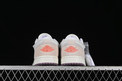 Nike Air Jordan 1 Low Purple sole White Pastel Grey Sneakers