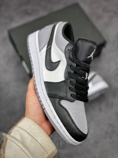Nike Air Jordan 1 Low Shadow Toe Grey Black Sneakers