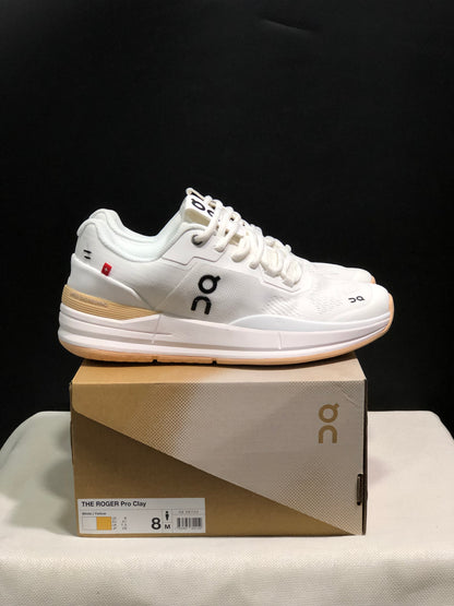 On Running The Roger Rro Durable And Breathable Tennis Shoes White/Light Khaki