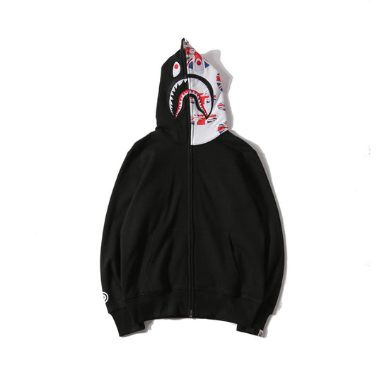 A Bathing Ape BAPE Shark Head English Union Jack Hoodie