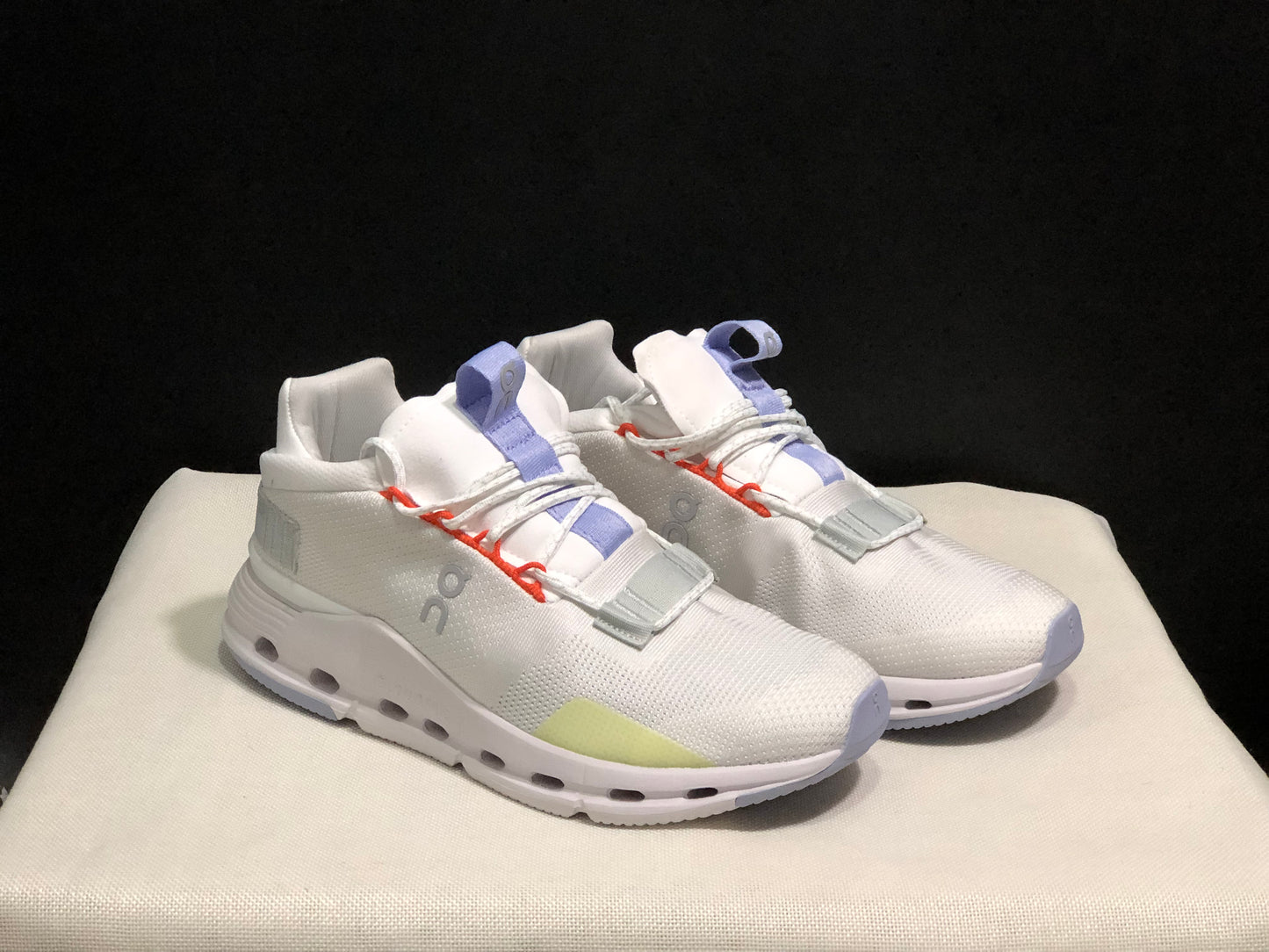 On Running Cloudnova Lightweight Sports Casual Shoes White/Glacier