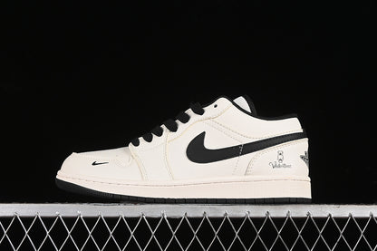 Nike Air Jordan 1 Low Black Sole White Black Sneakers