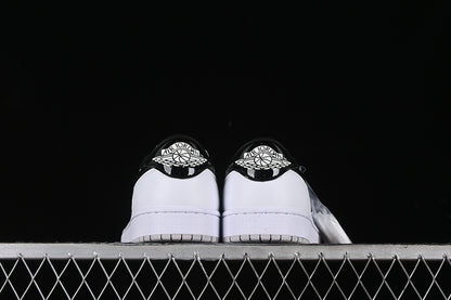 Nike Air Jordan 1 Low 85 Patent Leather Black Label White Sneakers