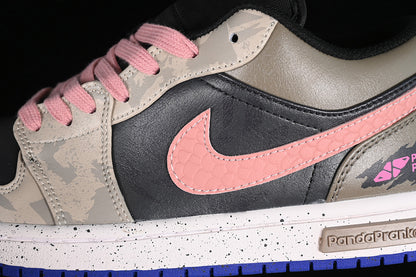Nike Air Jordan 1 Low Purple Tropical Twist Black Sneakers