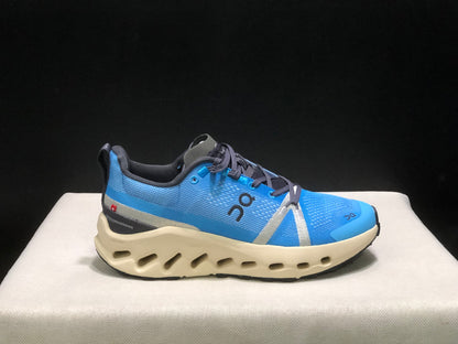 On Running Cloudsurfer Trail Waterproof Comfortable And Breathable Blue Running Shoes