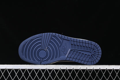 Travis Scott Fragment Design Nike Air Jordan 1 Low Burberry OG SP Blue Sole White Blue Sneakers