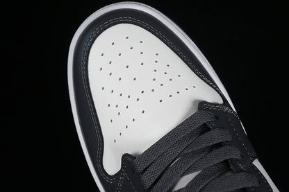 Nike Air Jordan 1 Low Black Sole Dark Grey White Sneakers