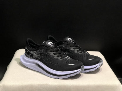 Hoka One One Kawana Cushioning Comfortable Gym Running Shoes Sneakers Black/White