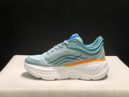 Hoka One One Bondi 9 Comfortable Low-top Running Shoes Sneakers Blue Gray