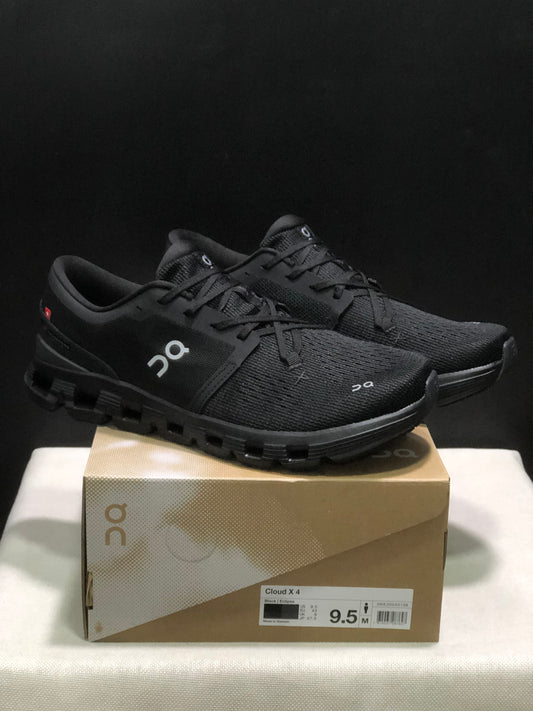 On Running Cloud X4 Comfortable Running Shoes All Black
