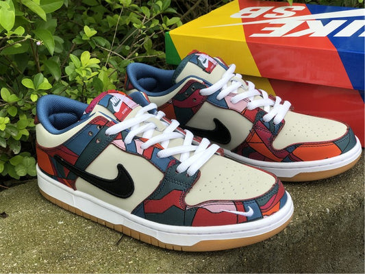 Nike SB Dunk Low Parra Abstract Art Fireberry Black Sneakers
