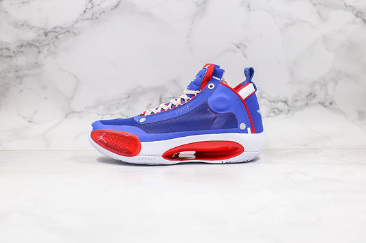 Nike Air Jordan 34 White Laser Navy Sneakers