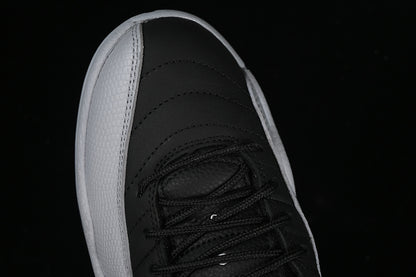 Nike Air Jordan 12 Black Grey Wolf Sneakers