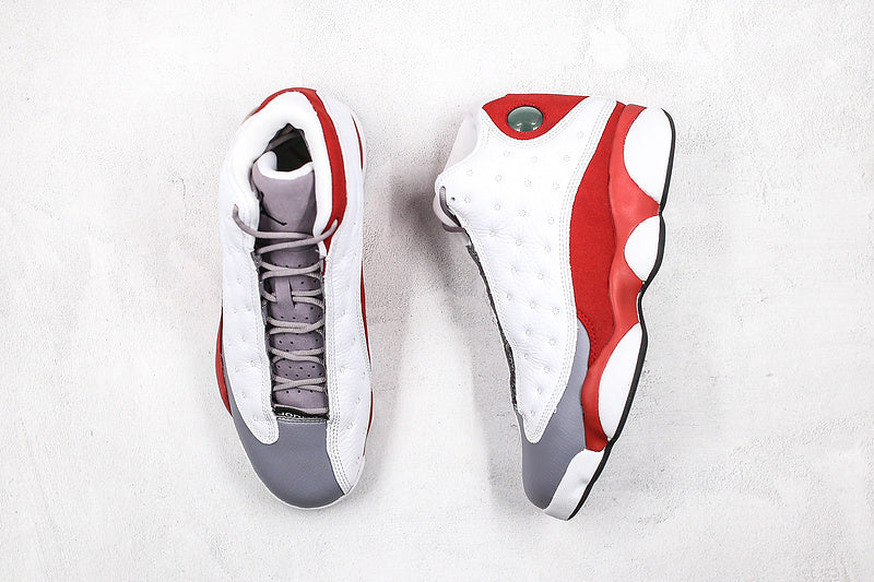 Nike Air Jordan 13 Retro GS 2014 Grey Toe Red White Sneakers