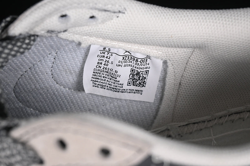 Travis Scott Fragment Design Nike Air Jordan 1 Low OG SP Charcoal Black Beige Sneakers
