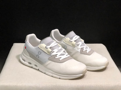 On Running Cloudrift Comfortable And Versatile Sports Casual Shoes Light Grey/Ivory White