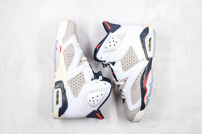 Nike Air Jordan 6 Retro Tinker 2018 White Gray Infrared Sneakers