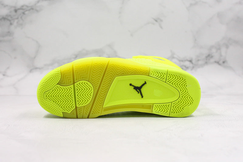 Nike Air Jordan 4 Retro Flyknit Volt Yellow Sneakers