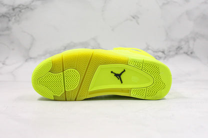 Nike Air Jordan 4 Retro Flyknit Volt Yellow Sneakers