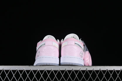 Nike Air Jordan 1 Low SE GS White Ice Blue Summit Pink Sneakers