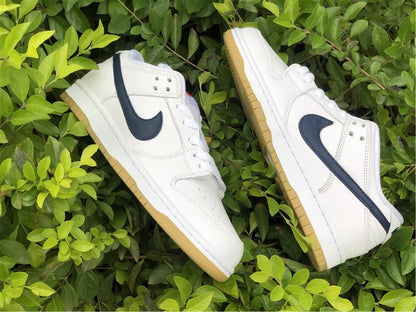Nike Dunk Pro ISO SB Low Orange Label White Navy Sneakers