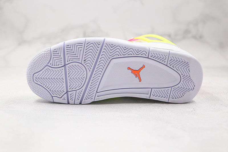 Nike Air Jordan 4 GS Retro Mid Lemon Venom Multicolor Sneakers