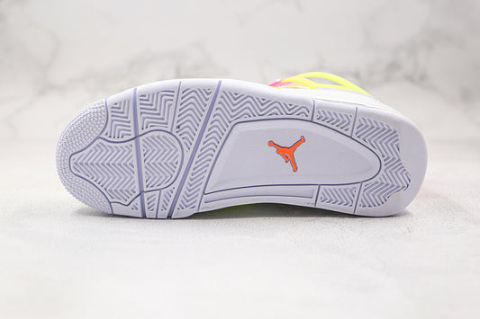 Nike Air Jordan 4 GS Retro Mid Lemon Venom Multicolor Sneakers