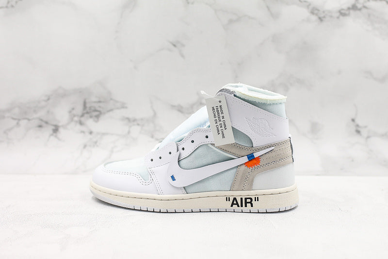 Nike Air Jordan 1 Retro Off-White GS High White Sneakers