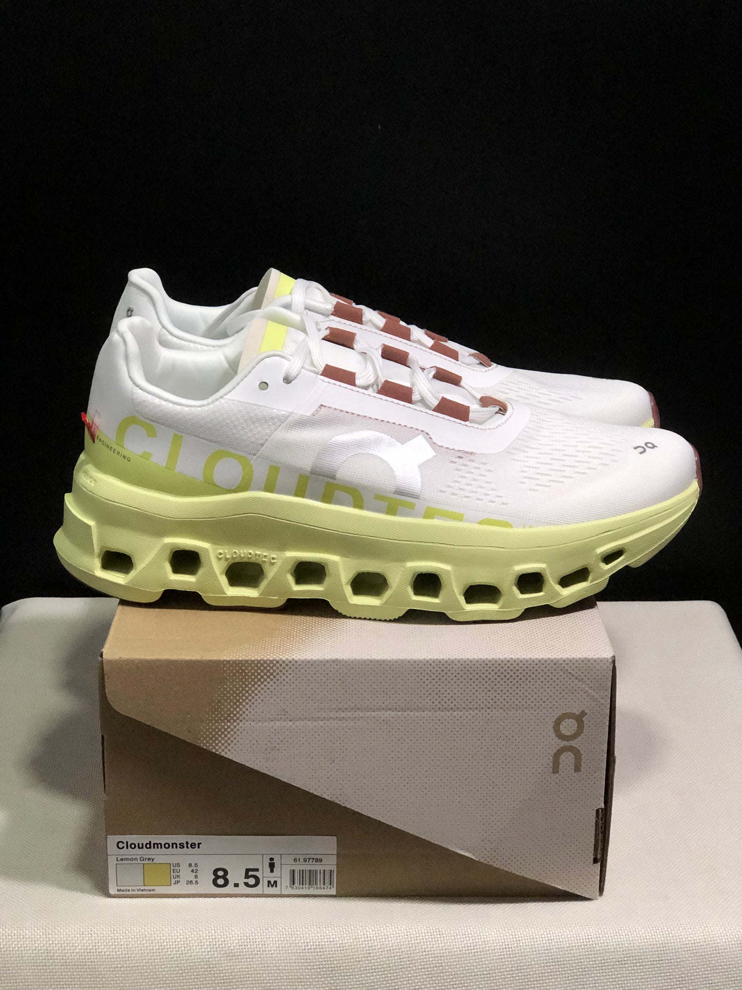 On Running Cloudmonster CNY Shock-Absorbing And Anti-Slip Sports Shoes Year Of The Dragon Special Edition Lemon/Grey