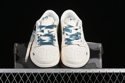 Nike Air Jordan 1 Low BAPE Travis Scott Fragment Design White Green Sneakers