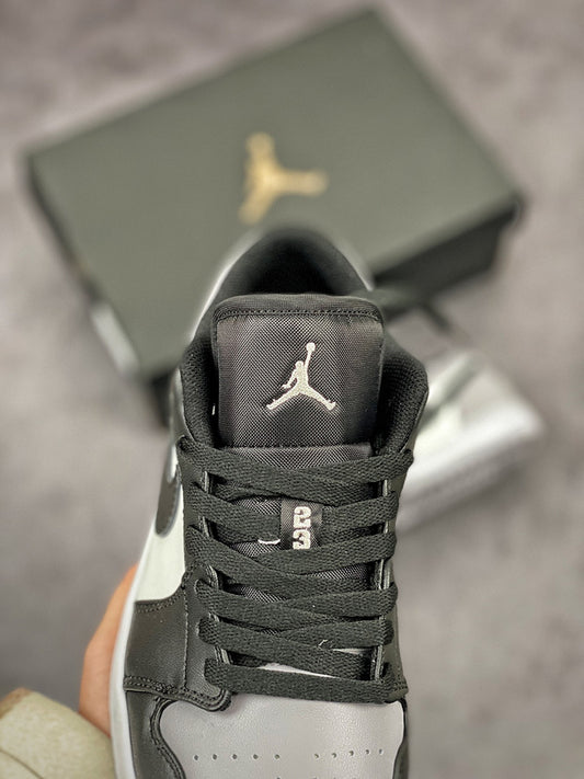 Nike Air Jordan 1 Low Shadow Toe Grey Black Sneakers