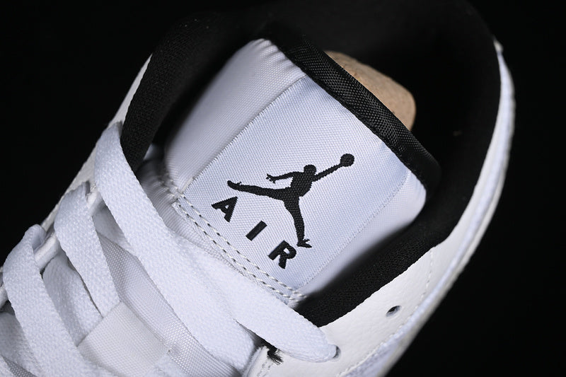 Nike Air Jordan 1 Low White Anthracite Black Sole Sneakers