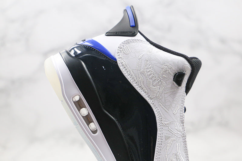 Nike Air Jordan Dub Zero White Concord Black Sneakers