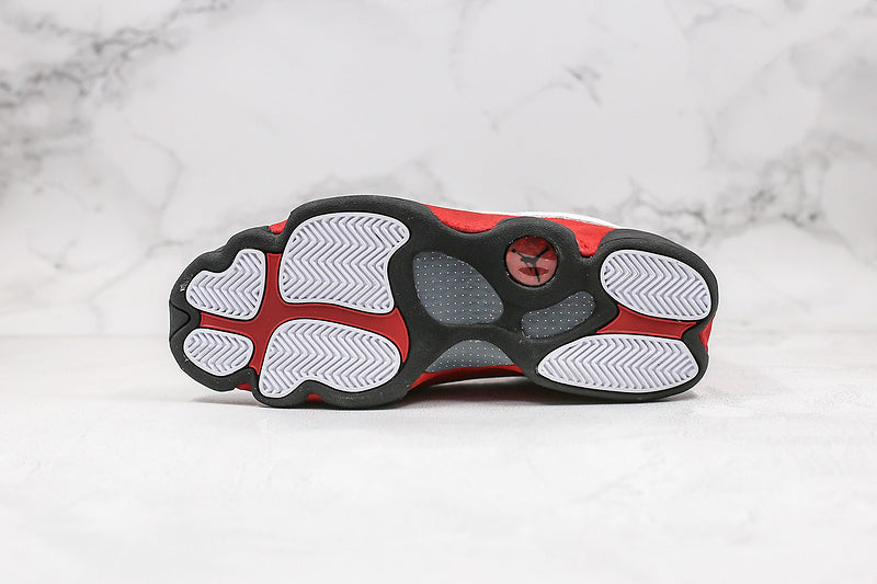 Nike Air Jordan 13 Retro White Cherry Red Sneakers