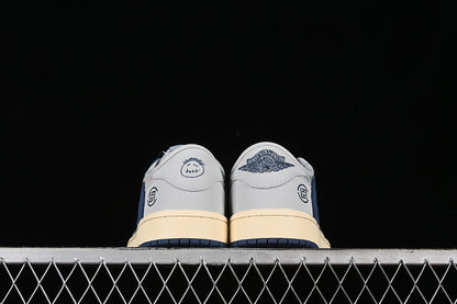 Nike Air Jordan 1 Low Travis Scott Fragment Design Grey Blue Multicolour Sneakers