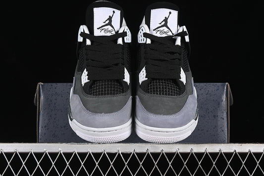Nike Air Jordan 4 Retro Fear Black White Anthracite Sneakers