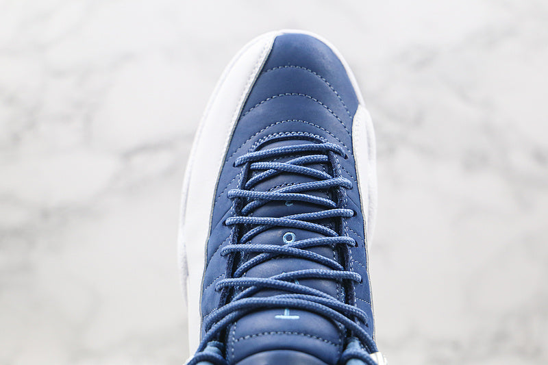 Nike Air Jordan 12 Retro Indigo Blue White Sneakers